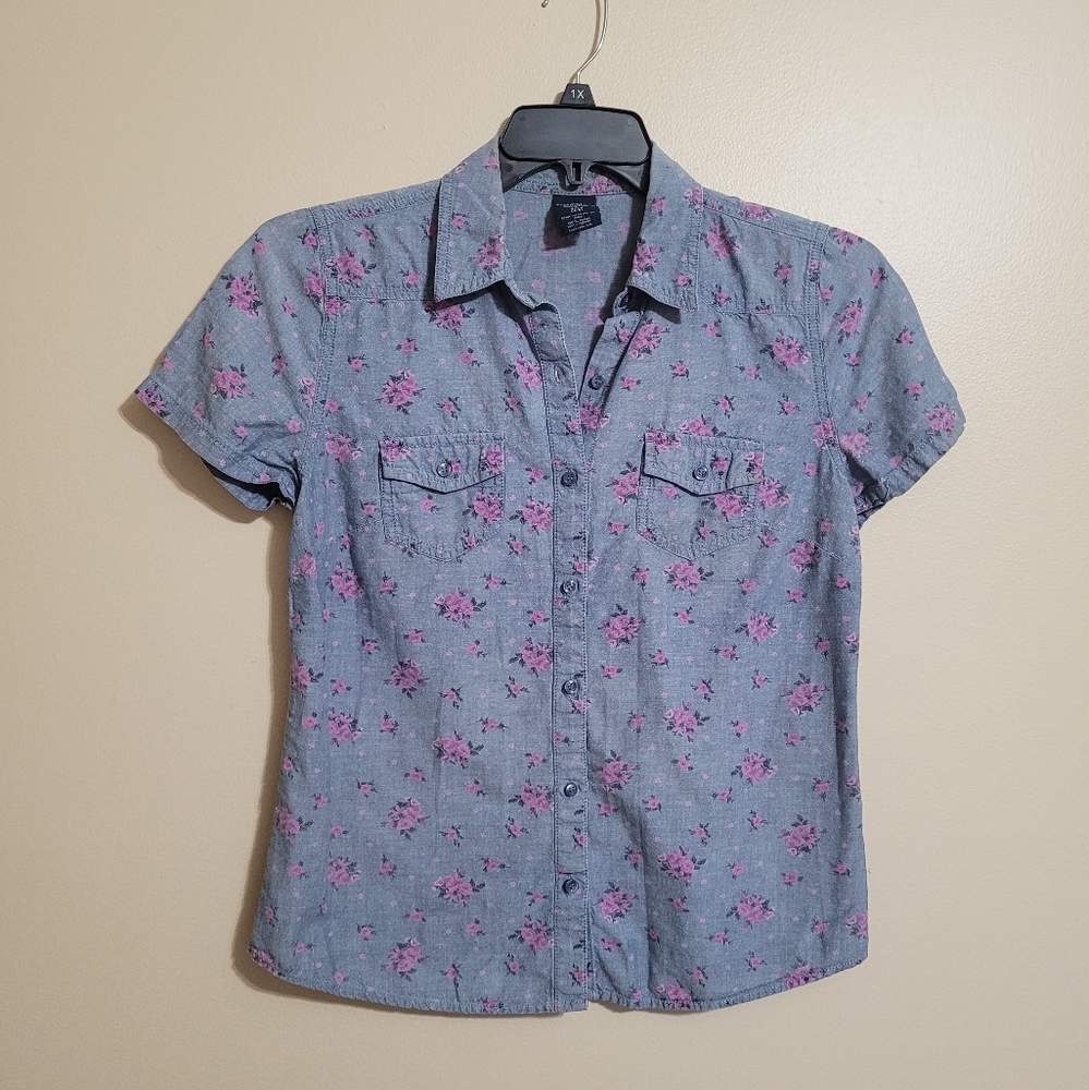 Faded Glory Denim print shirt